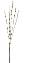 Orange/cream velvet willow bud style spray