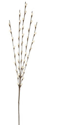 Orange/cream velvet willow bud style spray
