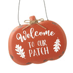 Welcome to our patch hanging pumpkin