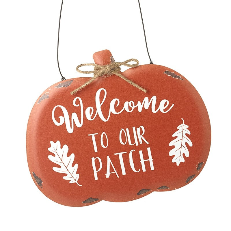 Welcome to our patch hanging pumpkin