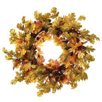 Autumn oak leaves wreath