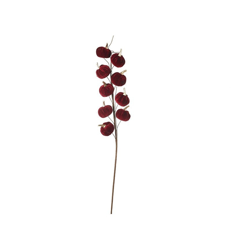 Burgundy velvet pumpkin stem