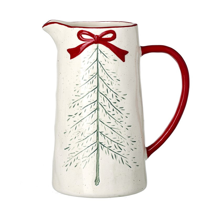 Cream jug with Christmas tree design