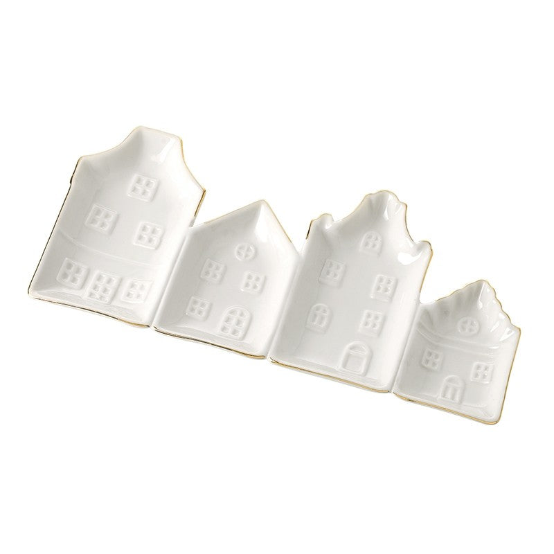 House shaped serving plate