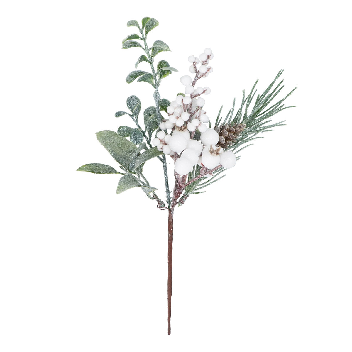 White berries & foliage spray