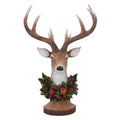 Stag bust with fruit & nut wreath