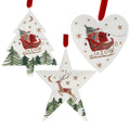 Nostalgic print hanging metal dec