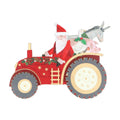 Santa in tractor