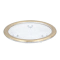 Gold glass candle plate
