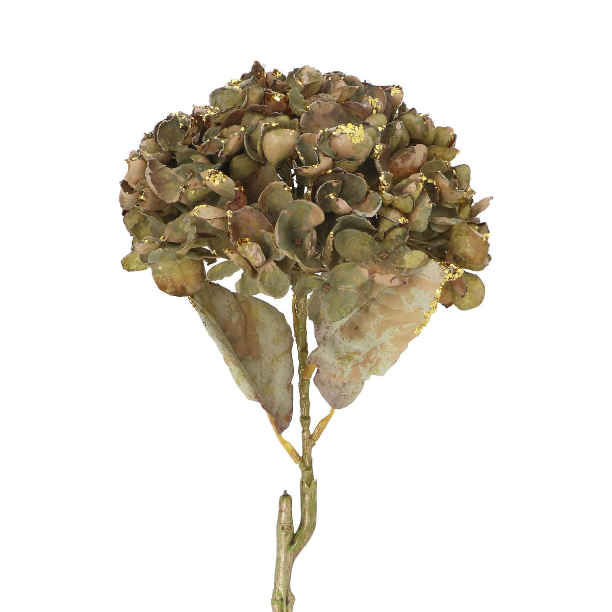 Green/gold glitter hydrangea