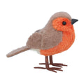 Faux fur/bristle robin ornament