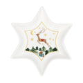 Bone china star dish with nostalgic print (17cm)
