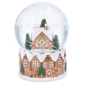 Musical snowglobe gingerbread house