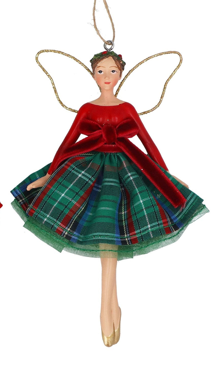 Tartan fairy hanging dec
