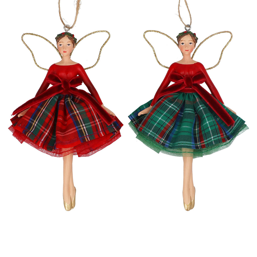Tartan fairy hanging dec