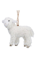 Faux fur lambs hanging decs