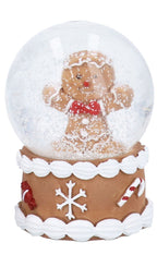 Mr & Mrs Gingerbread mini snowglobe