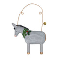 Donkey with scarf resin hanging dec