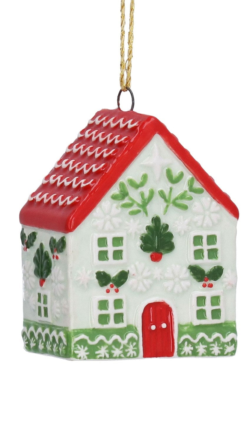 Painted gingerbread house