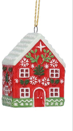 Painted gingerbread house