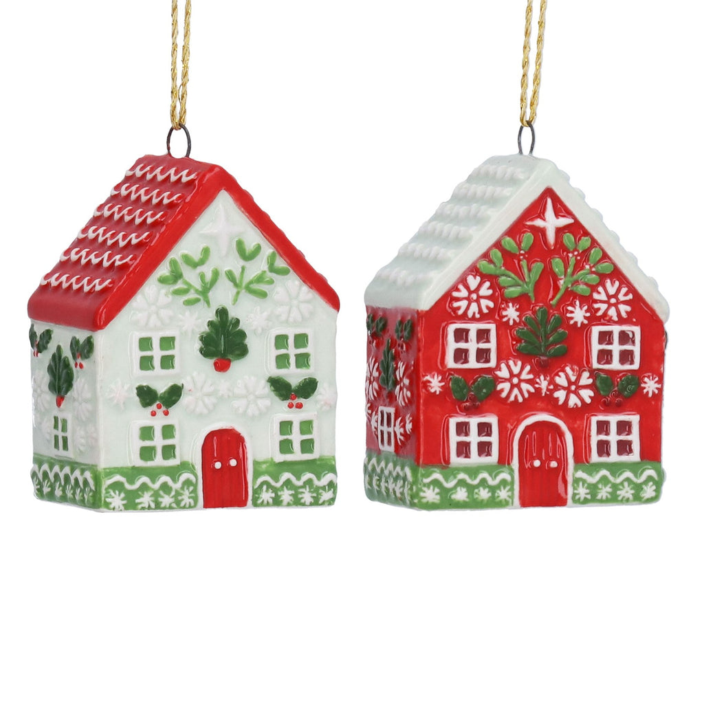Painted gingerbread house