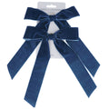 Blue velvet bows (Pack of 2)