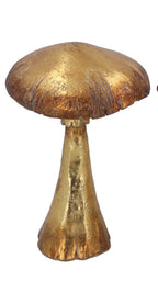 Gold toadstool ornament