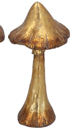 Gold toadstool ornament