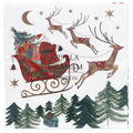 Santa and his sleigh pack of 20 napkins
