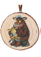 Gruffalo’s Child wooden log Baby's 1st Christmas hanging dec