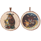 Gruffalo’s Child wooden log Baby's 1st Christmas hanging dec