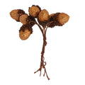 Copper glitter acorn pick bunch
