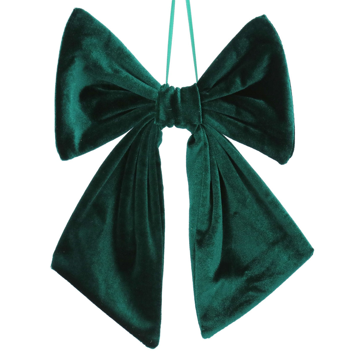 Green velvet Christmas bow