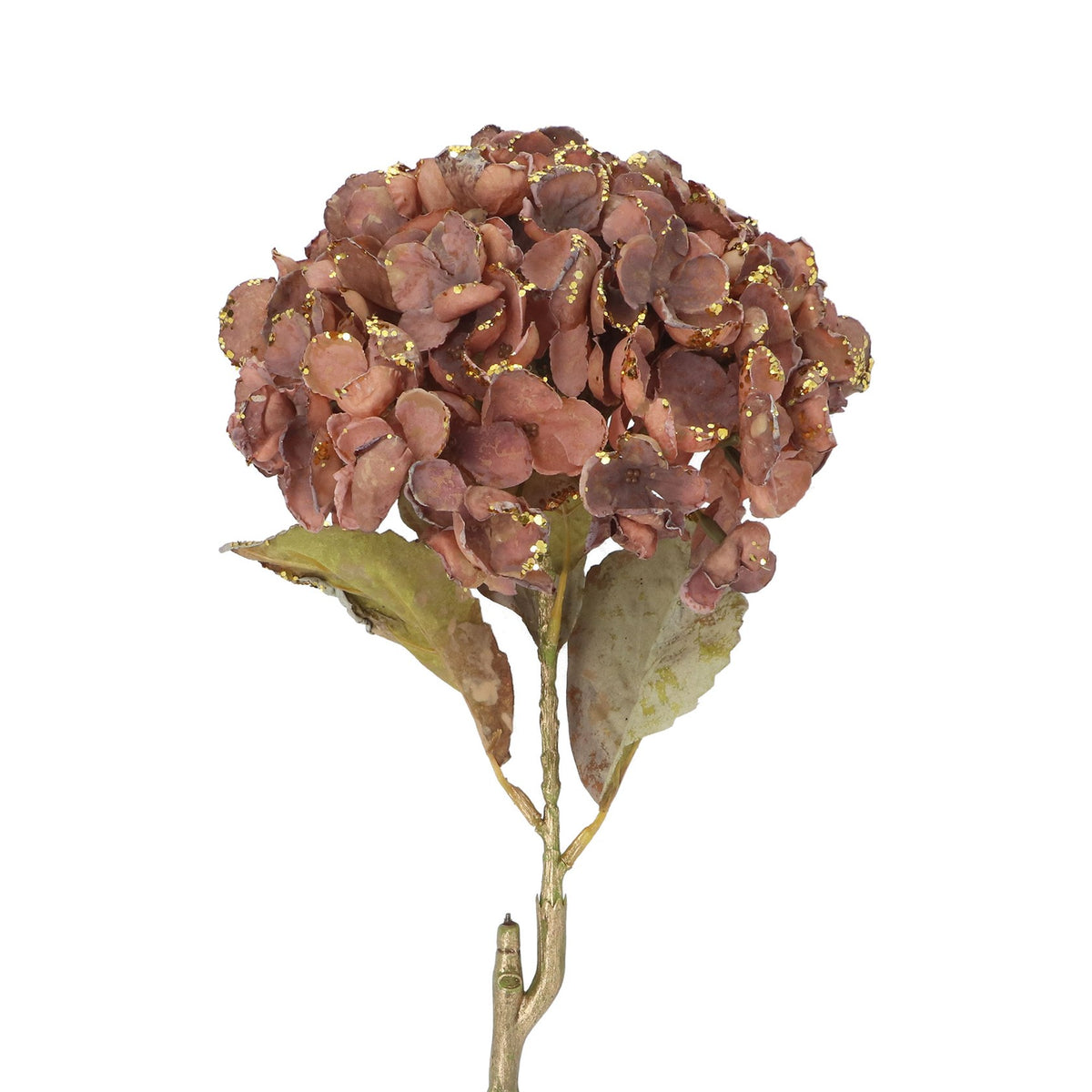 Dusky pink/gold glitter hydrangea