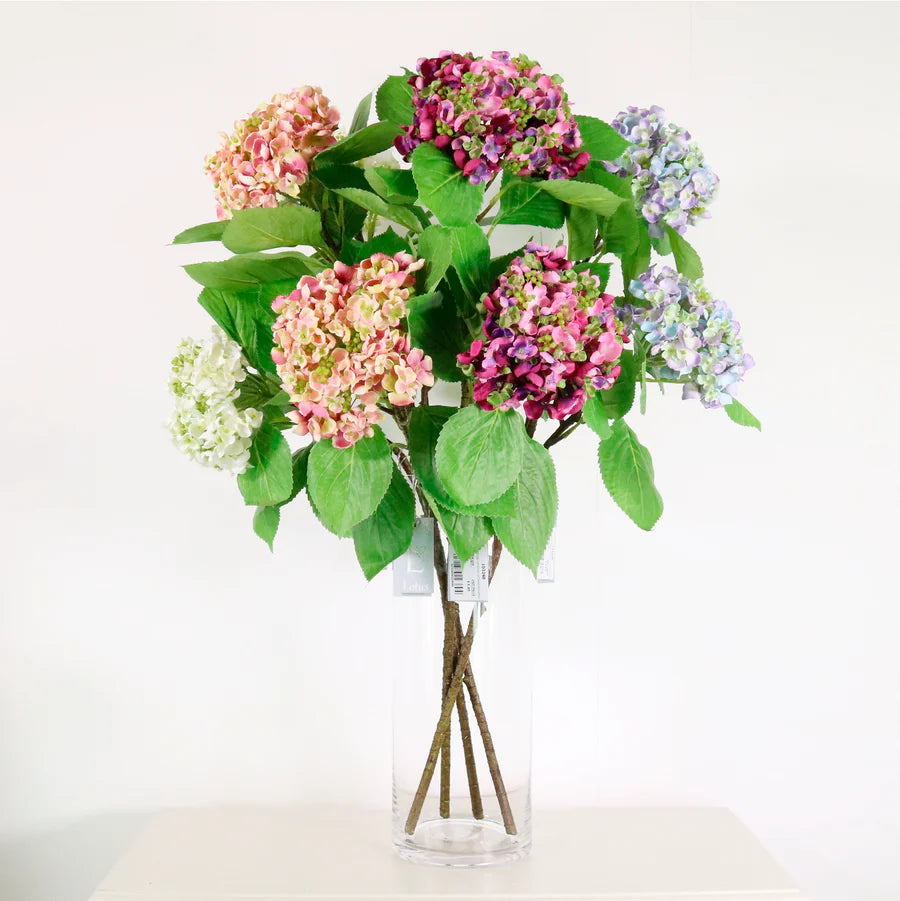 Imperial hydrangea spray in light pink