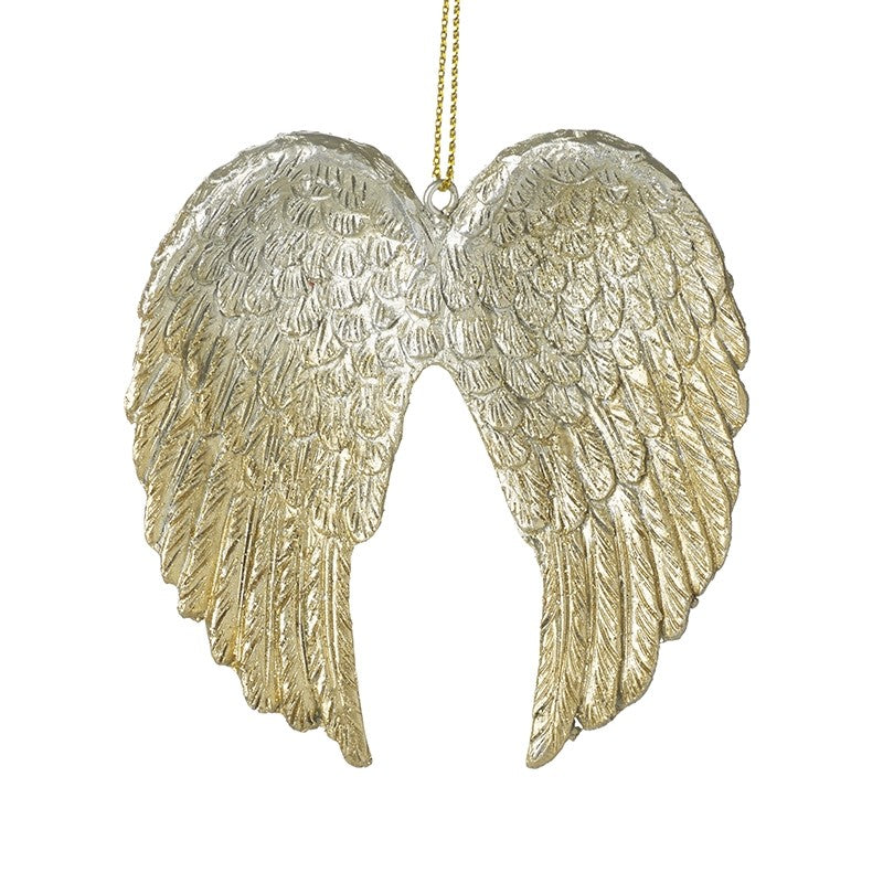 Gold wings hanging decoration