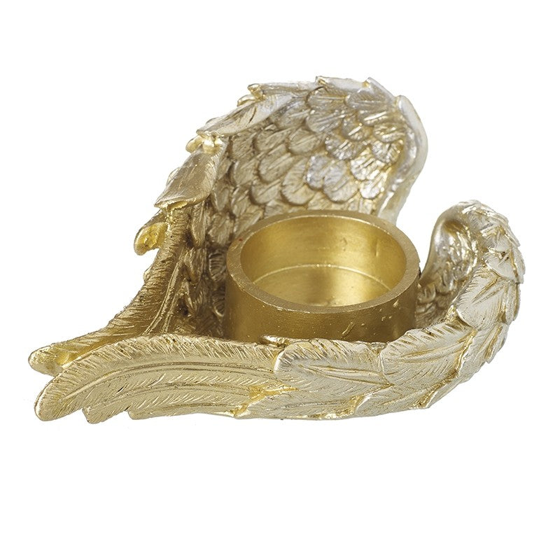 Golden wings tealight holder