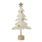 Cream felt tree standing decoration