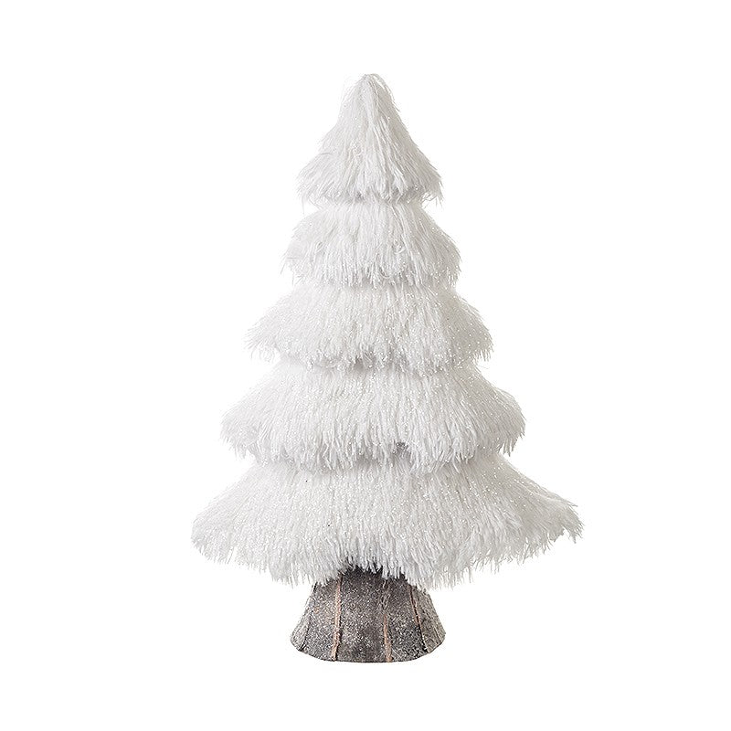 White glitter Christmas tree