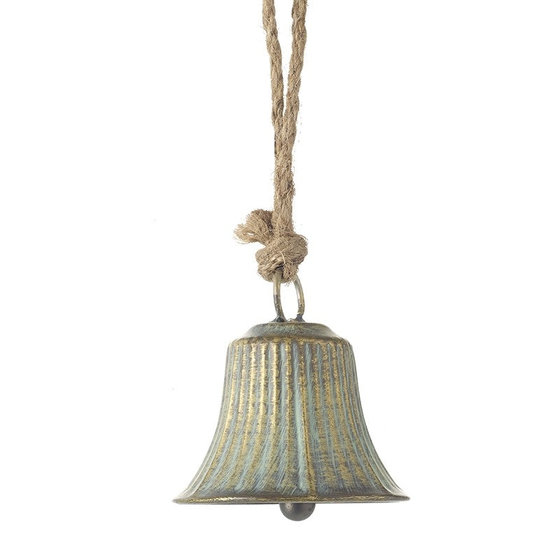 Gold metal hanging bell