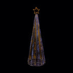 FlexiBright light up pyramid tree with star topper