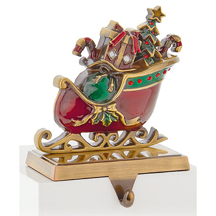 16cm Traditional sleigh stocking holder