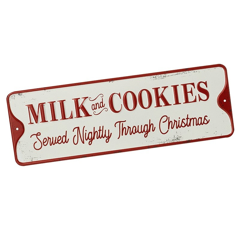'Milk and Cookies' sign