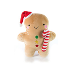Cuddly plush gingerbread man/candy cane