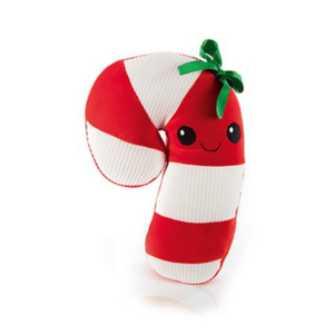 Cuddly plush gingerbread man/candy cane