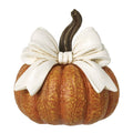 Pumpkin with cream bow