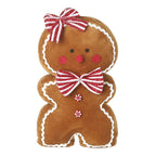 Medium plush gingerbread man with bows