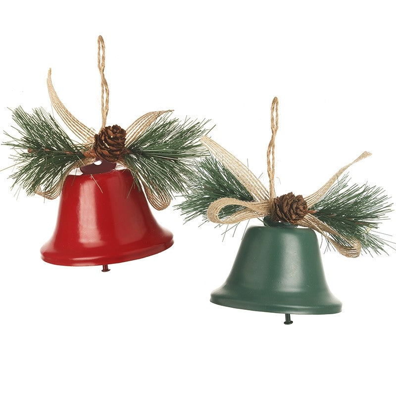 Christmas bell with fir cones