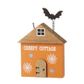 Wooden orange creepy cottage