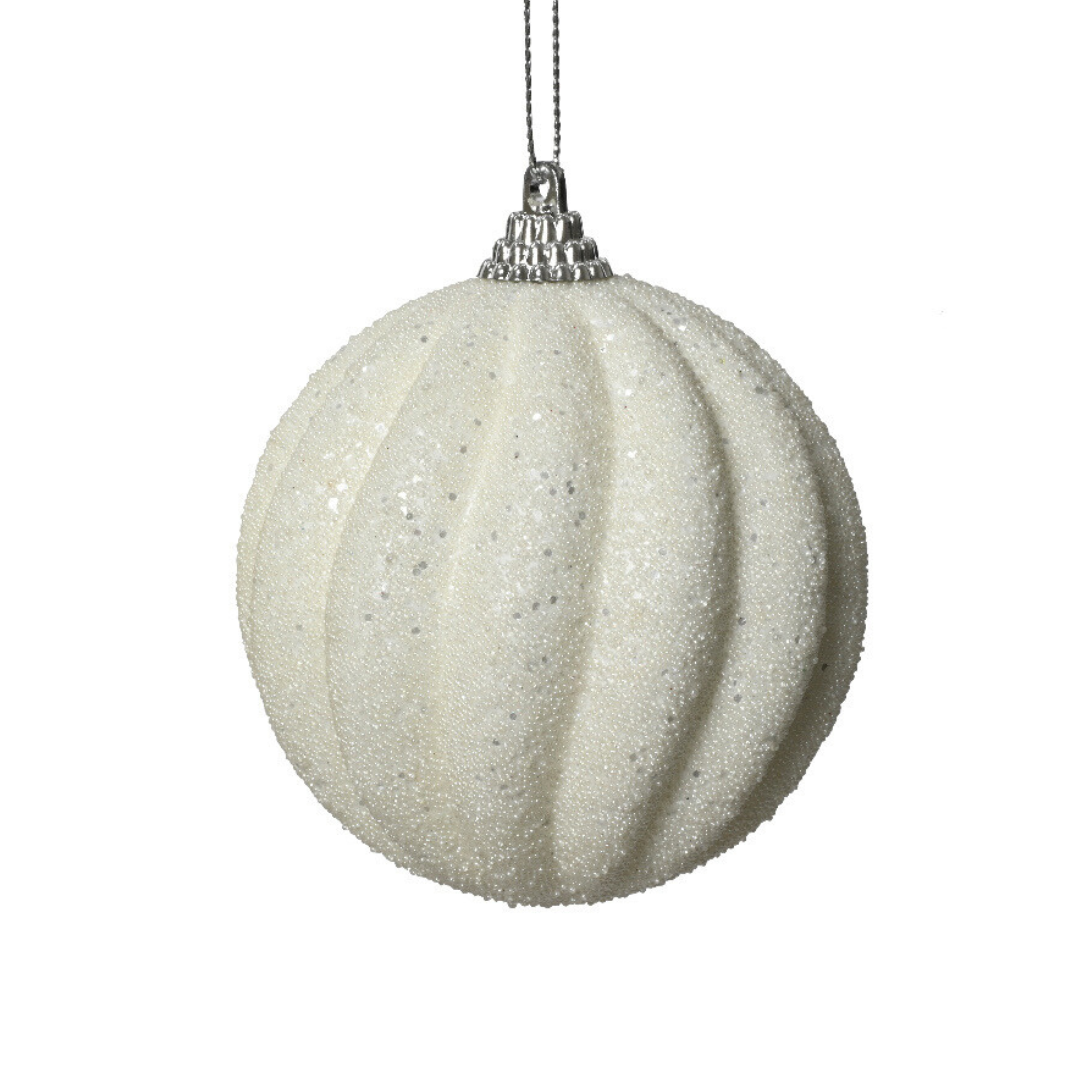 Winter White Foam Bauble